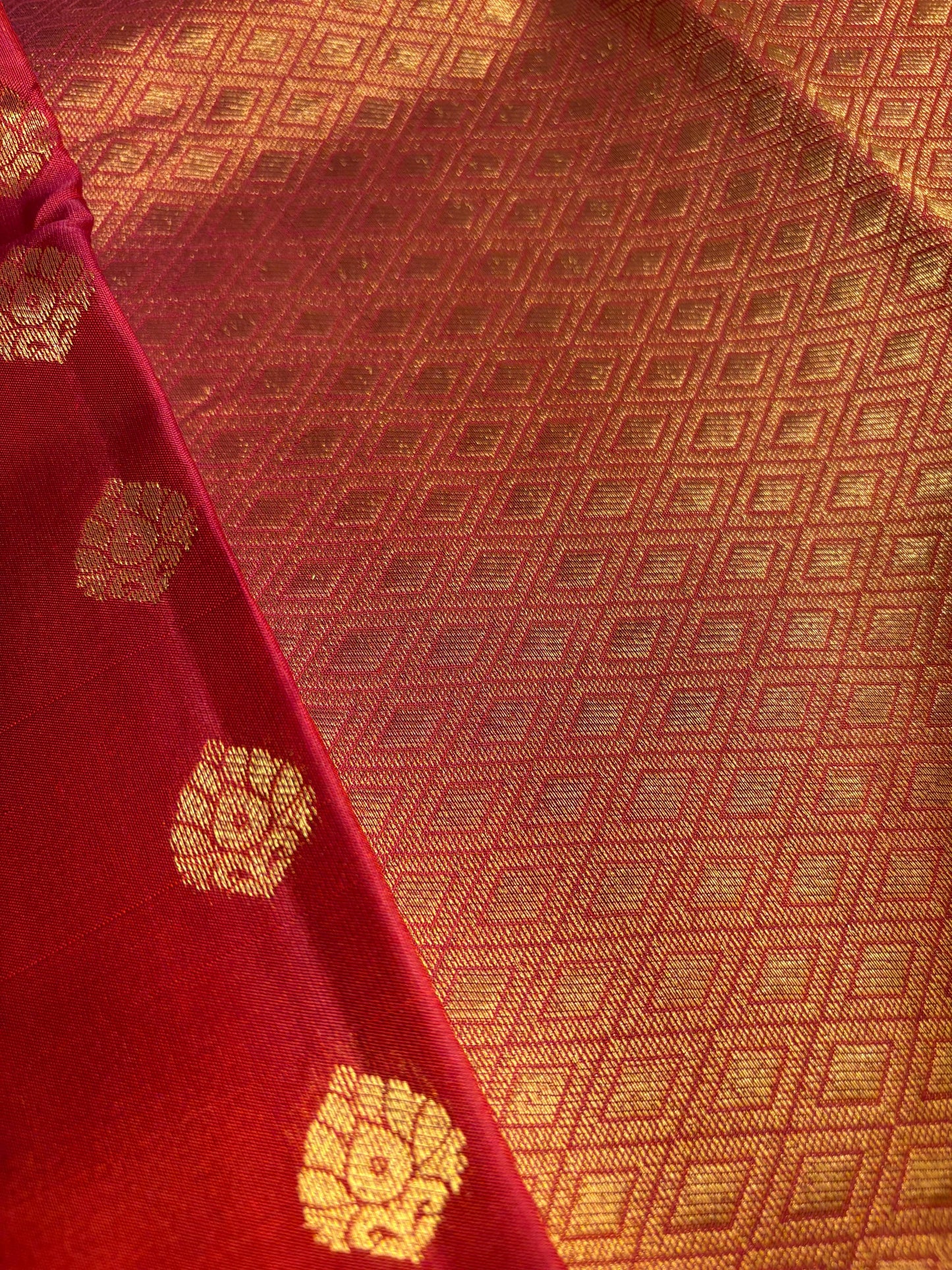 Very Rich Maroon Color Pure Silk Kanjivaram Saree with Golden Zari| SILK MARK CERTIFIED