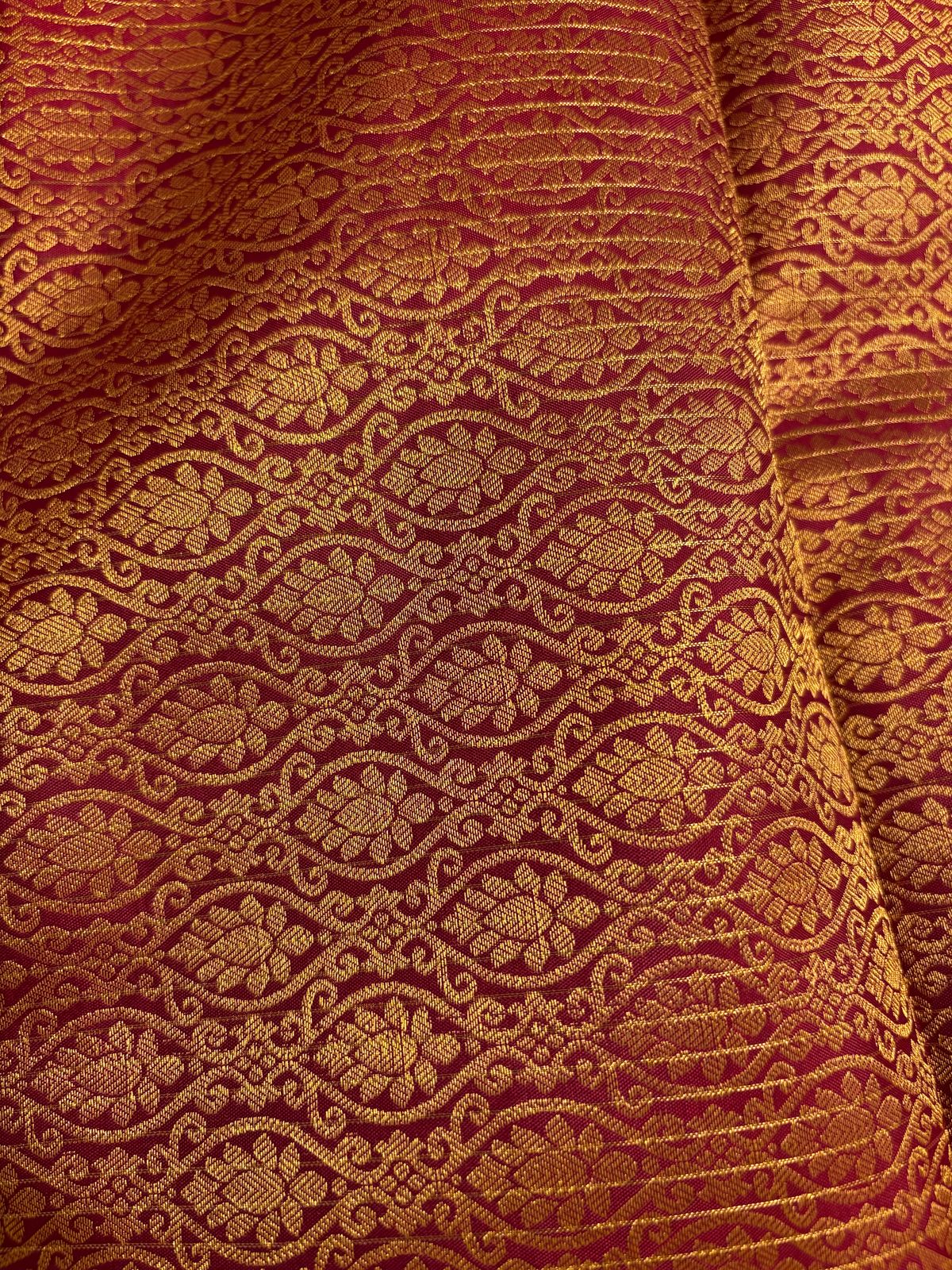 Light Pista Green Checks Pure Silk Kanjeevaram Gorgeous Golden Zari Pallu | Silk Mark Cert