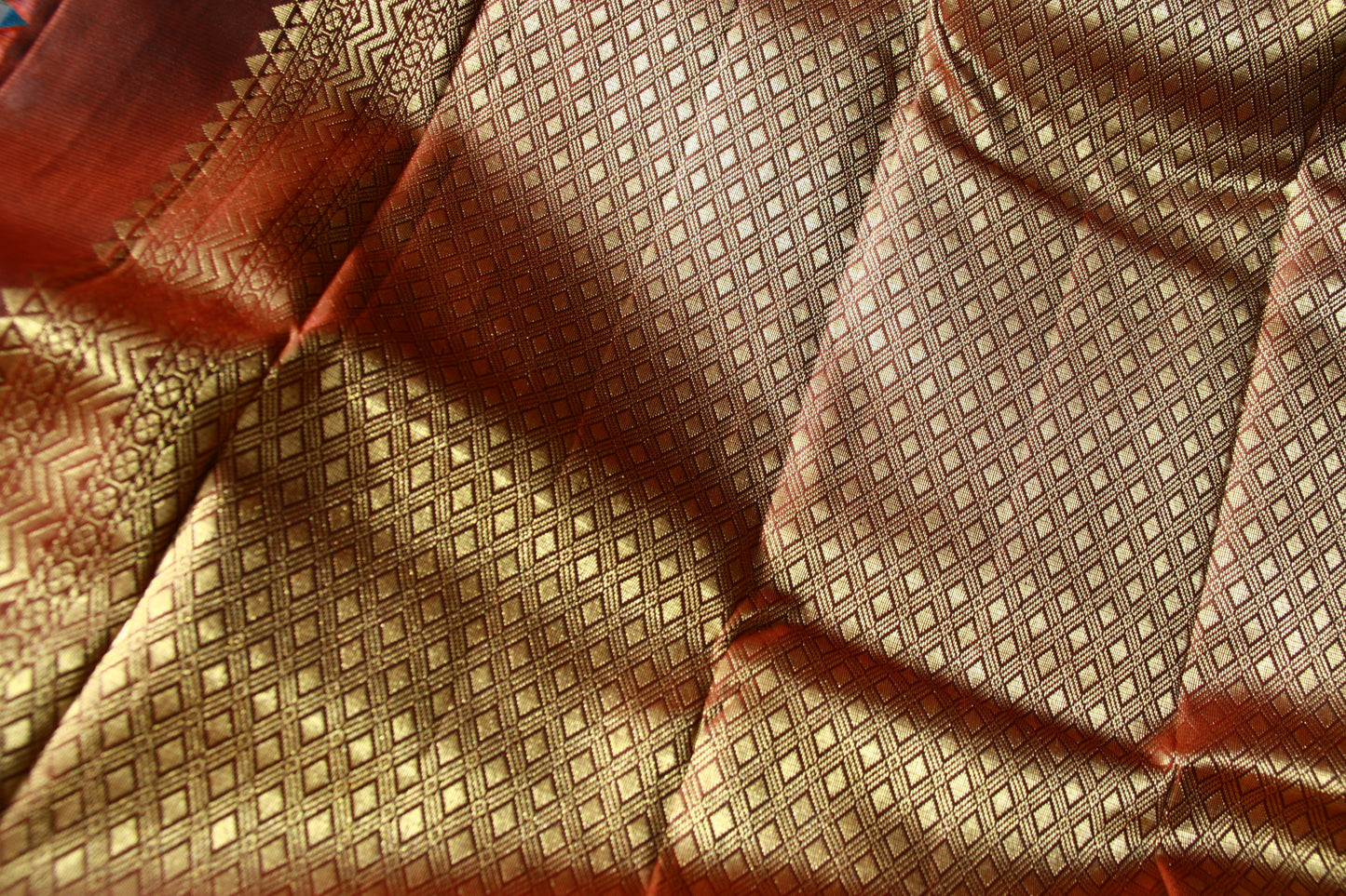 Peacock Blue Pure Silk Lightweight  Kanjeevaram Saree Gorgeous Maroon Golden Zari Pallu | Silk Mark Cert