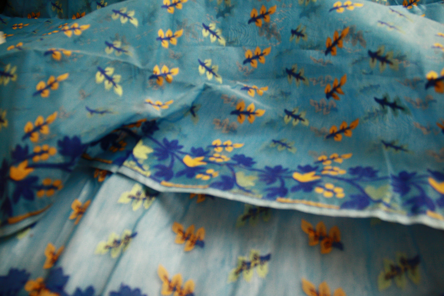 Sea Blue Handwoven Pure Cotton Saree | Bengali Jamdani Saree